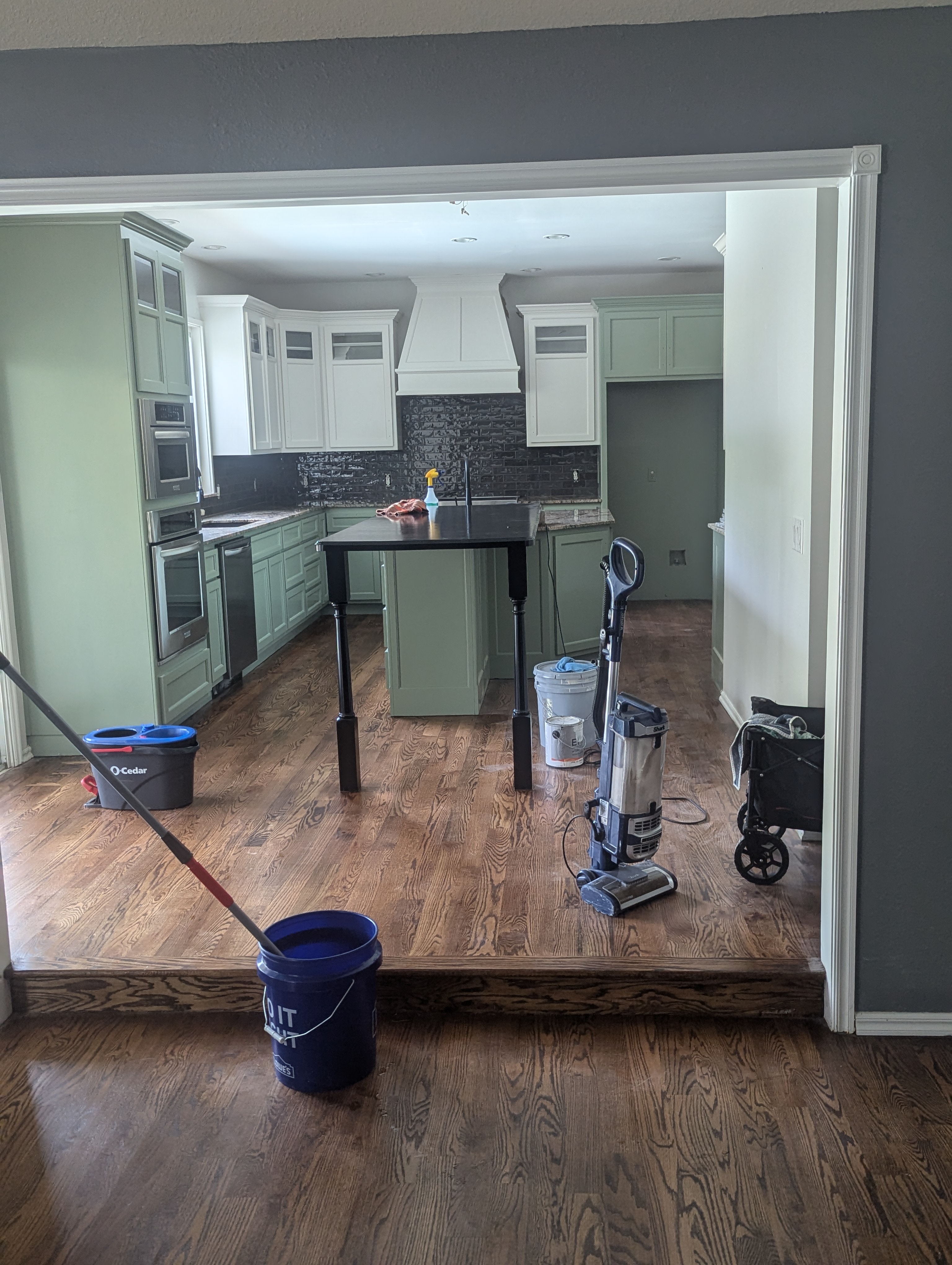 Post-construction property before professional cleaning Tulsa Oklahoma