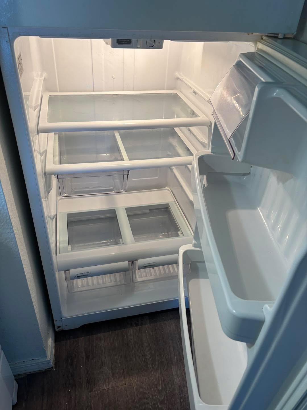Clean refrigerator after professional move-out cleaning Glenpool Oklahoma