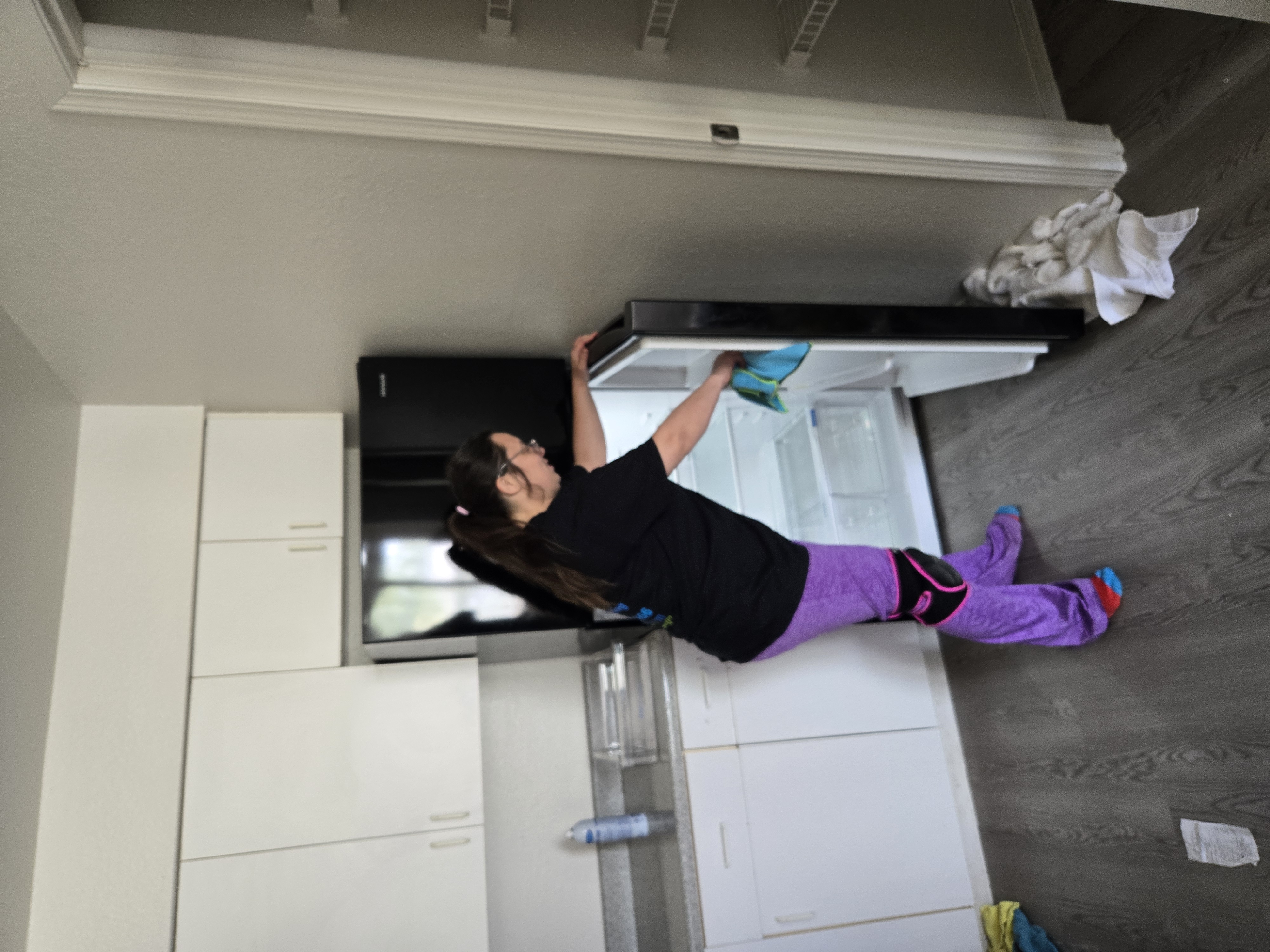 Clean refrigerator after professional move-out cleaning service Tulsa Oklahoma - Vital Cleaning Services